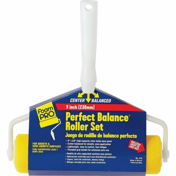 Foampro Perfect Balance 9 In. Foam Roller Cover & Frame 410